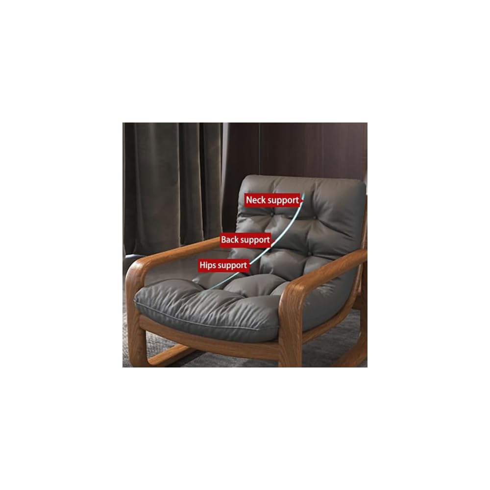 PU Leather Accent Chair Minimalist Modern Wrought Iron Armchair Metal Frame Mid-Century Ergonomic Chairs Single Lazy Sofa Lounge Chair Reading Leisure Beanbag Chairs for Living Room Bedroom Coffee